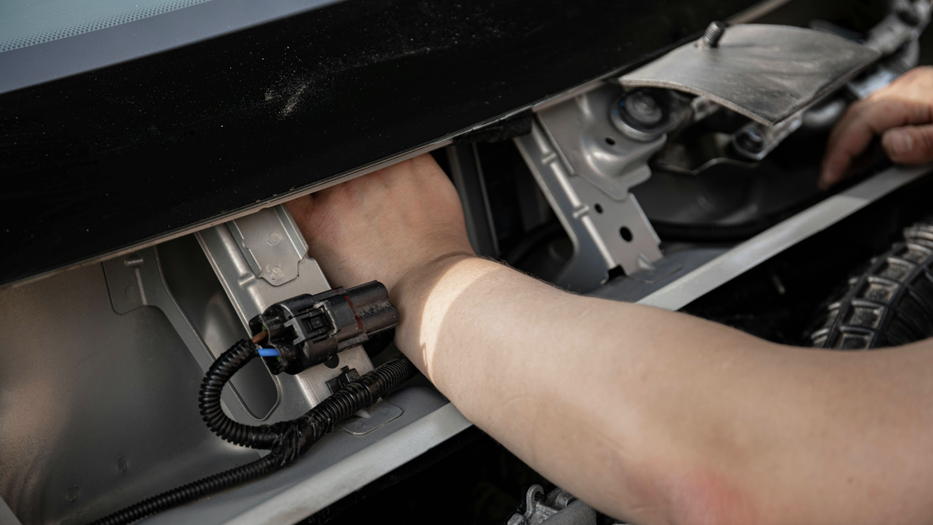 My Car Care Services technician performing electrical system services on a customer vehicle in Fredericksburg, VA