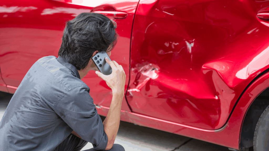 Technician performing car engine diagnostics at My Car Care