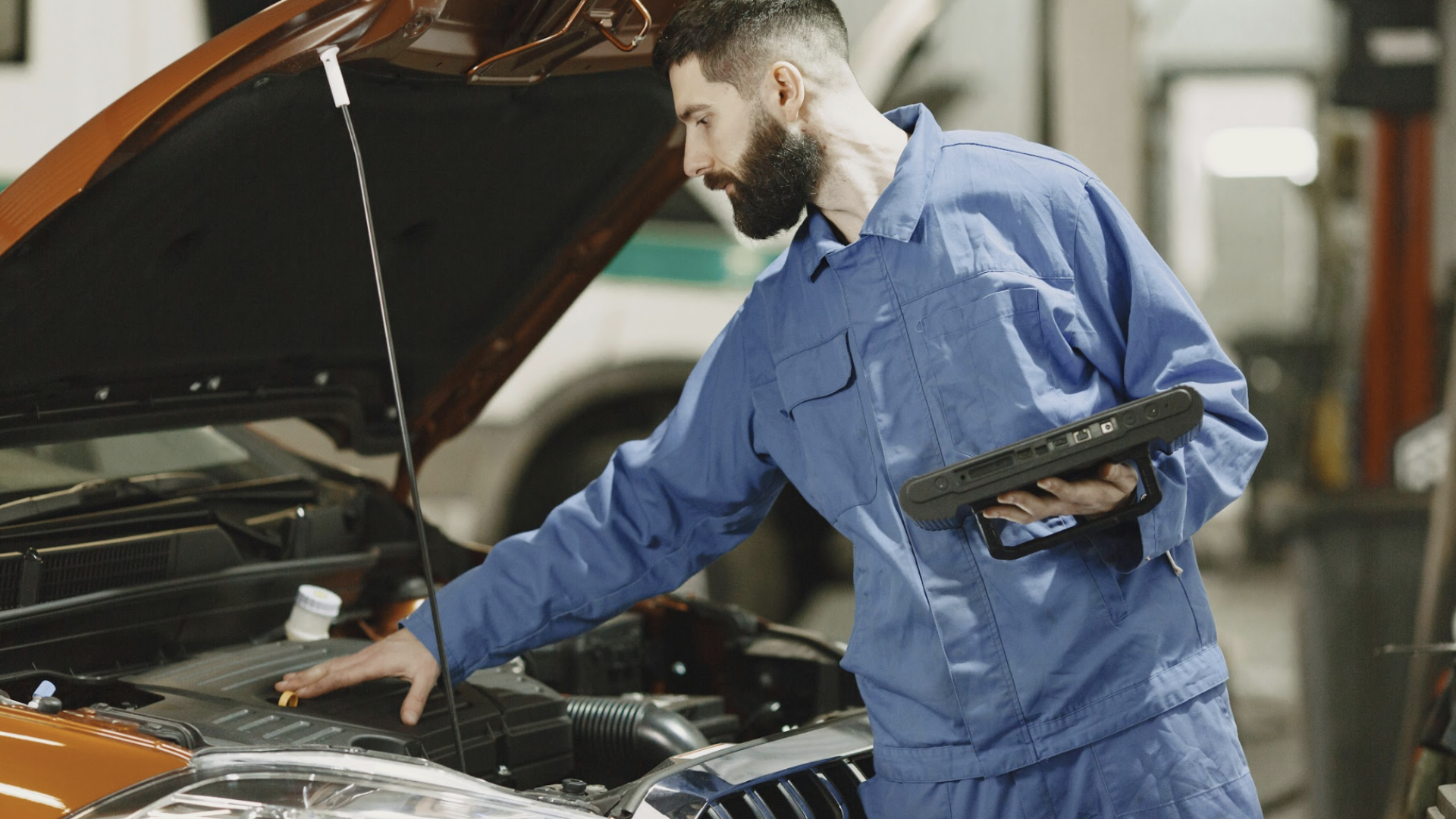 My Car Care Services technician performing pre-purchase inspection services on a customer vehicle in Fredericksburg, VA