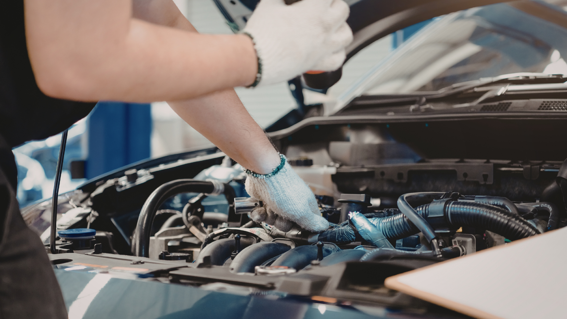 My Car Care Services technician performing scheduled maintenance services on a customer vehicle in Fredericksburg, VA