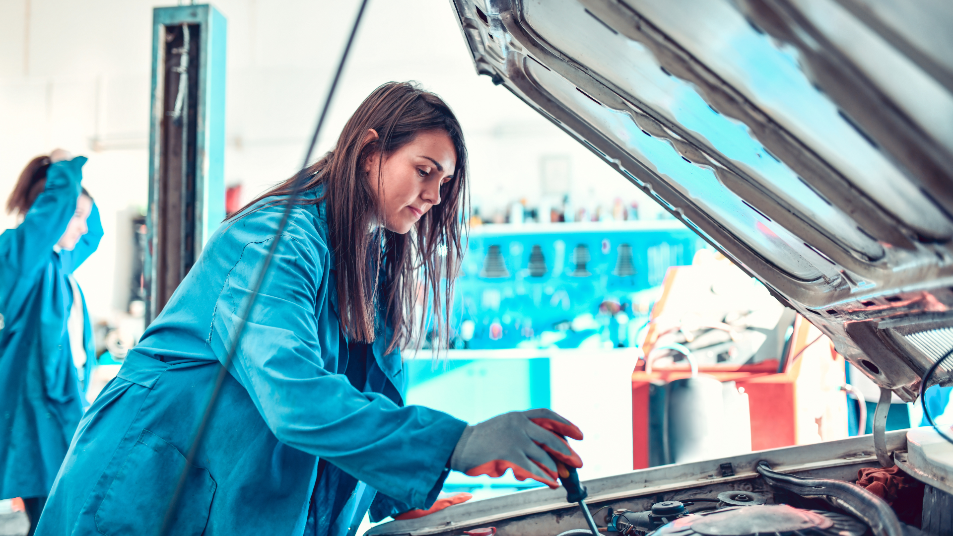 My Car Care Services technician performing tune-up services on a customer vehicle in Fredericksburg, VA